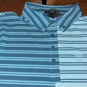 G/Fore Golf Shirt Mens  Green  Short Sleeve Pol NEW